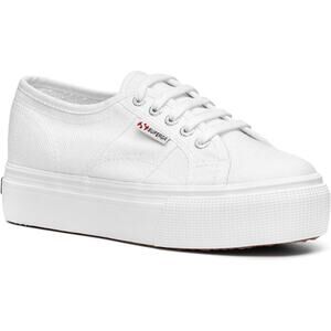 Superga Women's White 2790acotw Linea Up & Down Sneaker Shoes Size 40